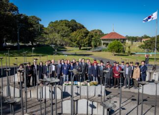 제73주년 6•25전쟁 기념식 재향군인회 호주지회 주최로 거행. 한국전 참전 기념비가 있는 시드니 무어파크에 6•25의 노래 울려 펴져